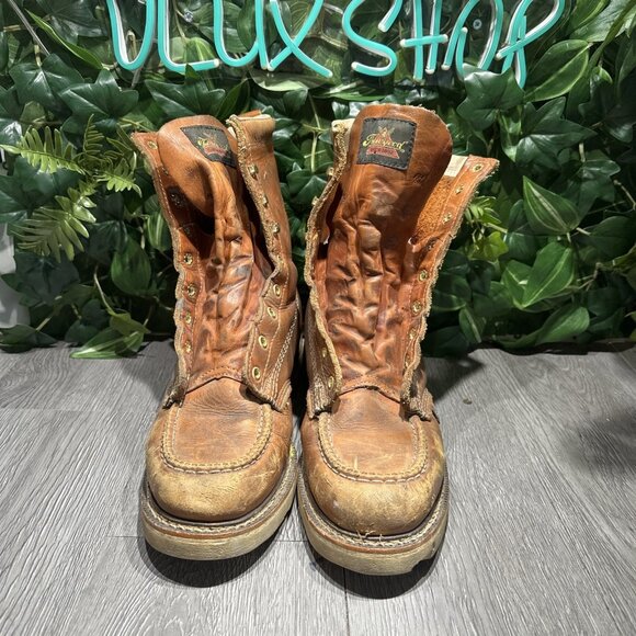 THOROGOOD AMERICAN HERITAGE 8″ TOBACCO MOC TOE MEN WORK BOOTS SIZE 11.5 Soft Toe main image 8